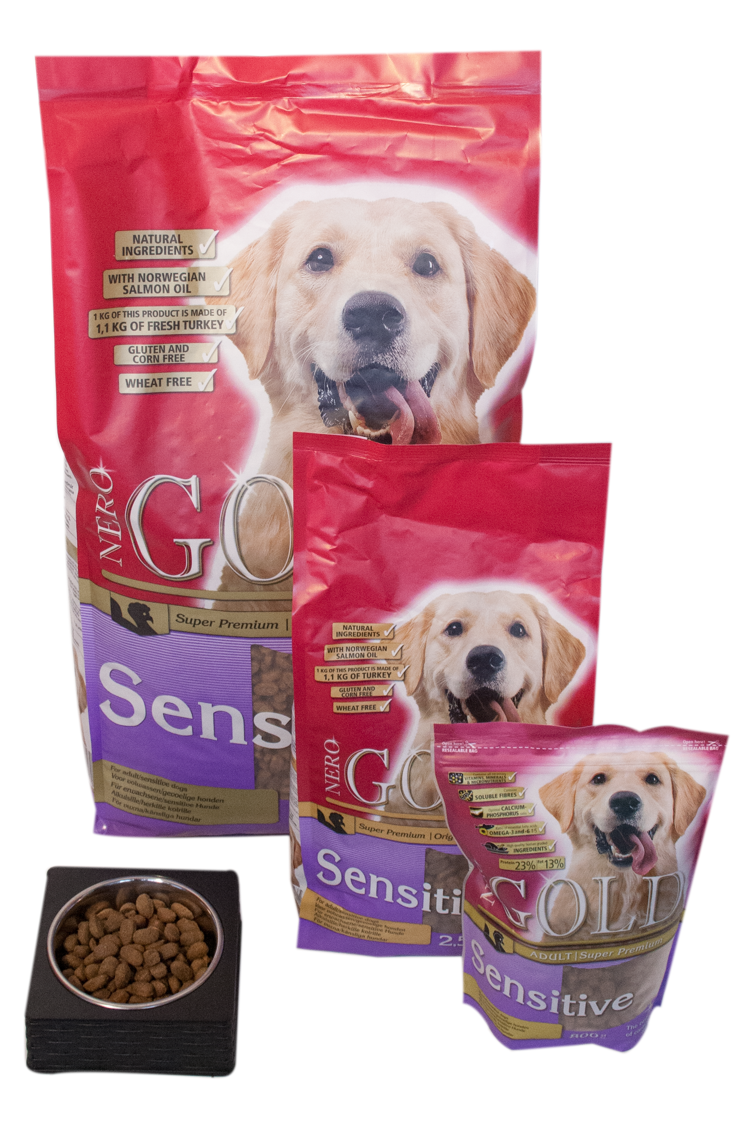 Nero Gold Hond Sensitive