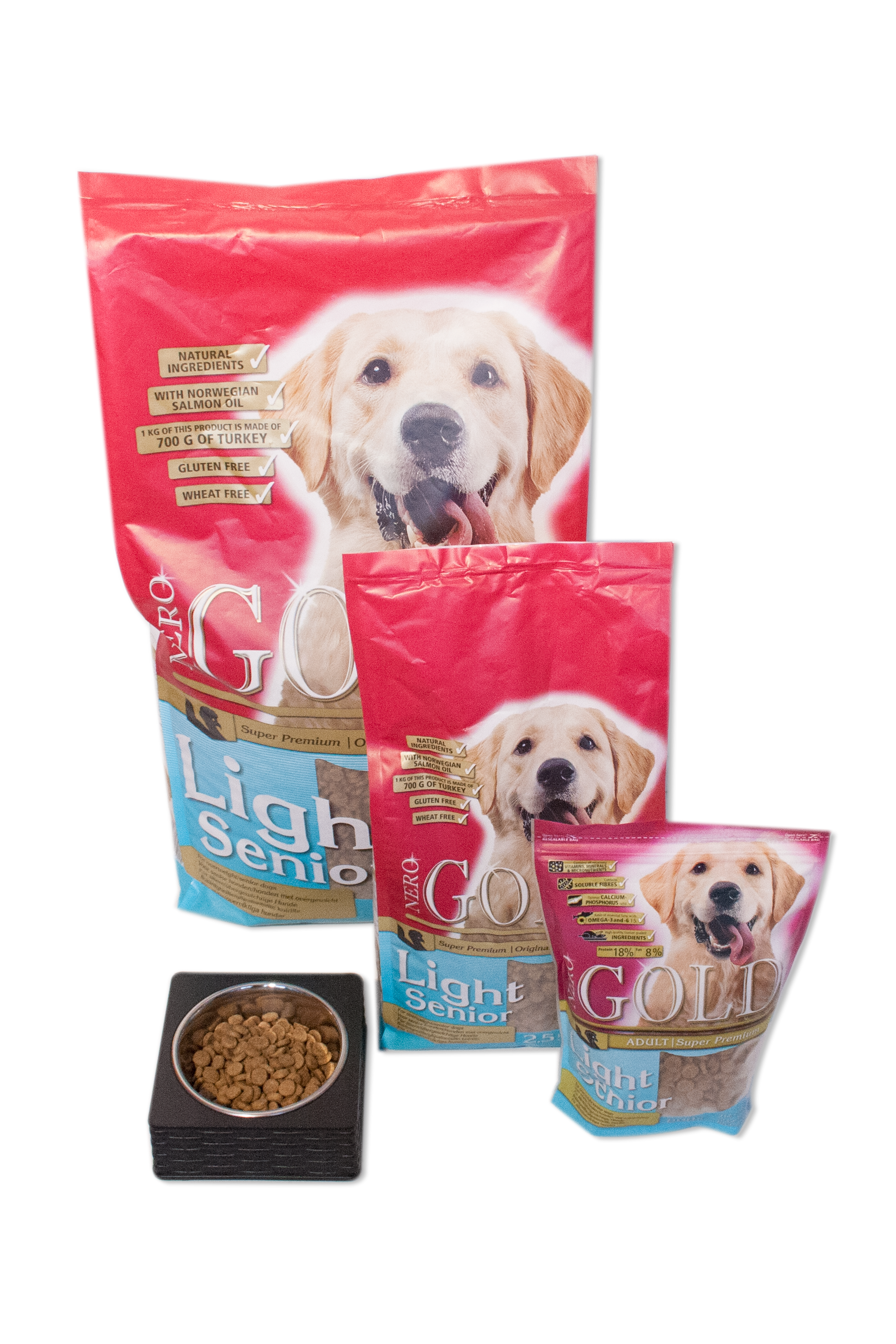 Nero Gold Hond Senior Light