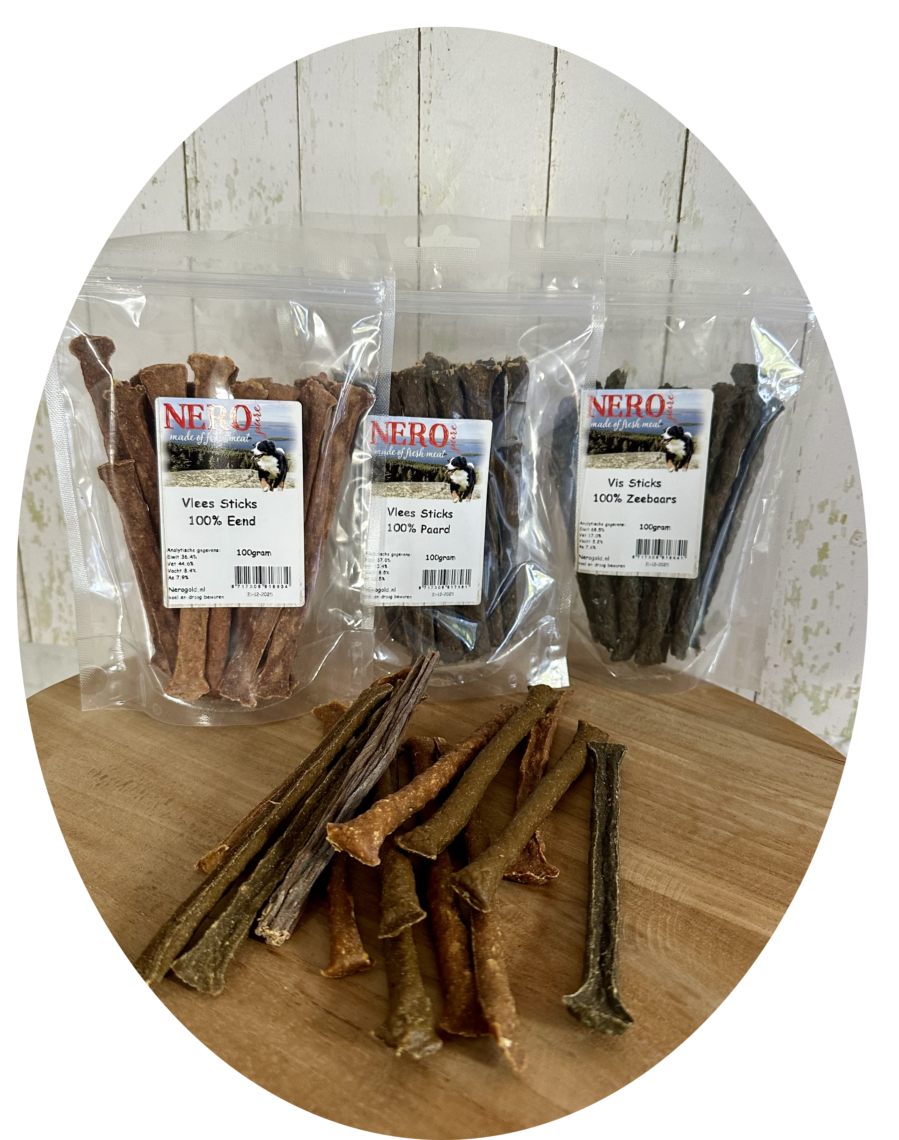 Nero Pure 100% vlees sticks 100 gr.